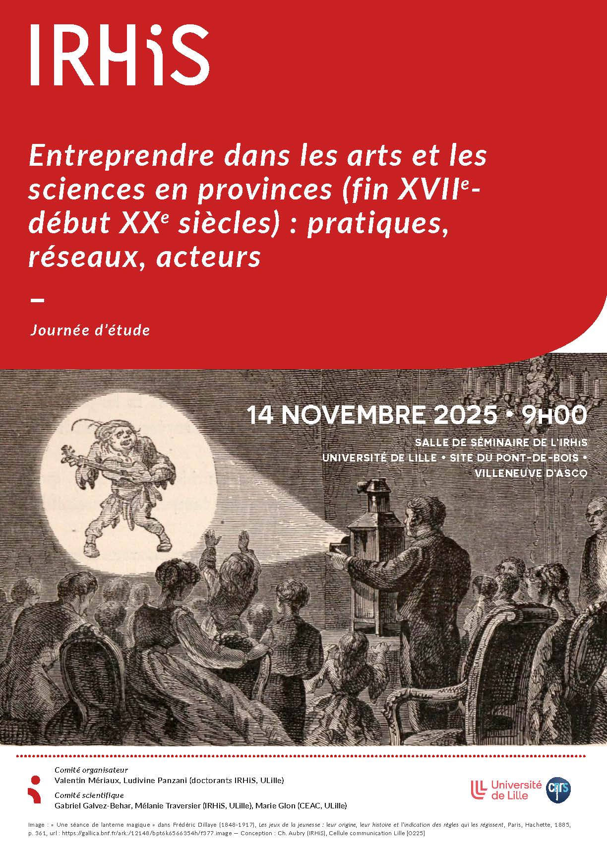 AAC « Entreprendre dans les arts et les sciences en provinces (fin XVIIe- début XXe siècles) :  pratiques, réseaux, acteurs » 