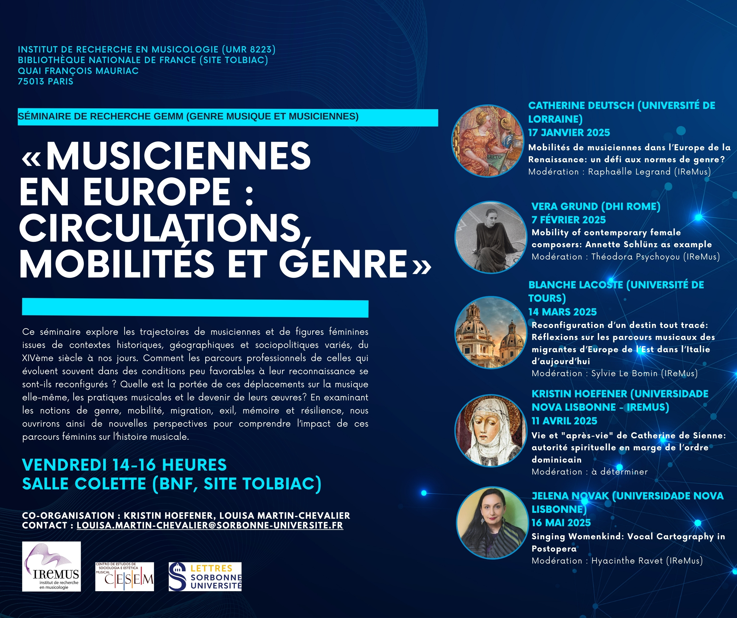 MUSICIENNES EN EUROPE : CIRCULATIONS, MOBILITÉS ET GENRE