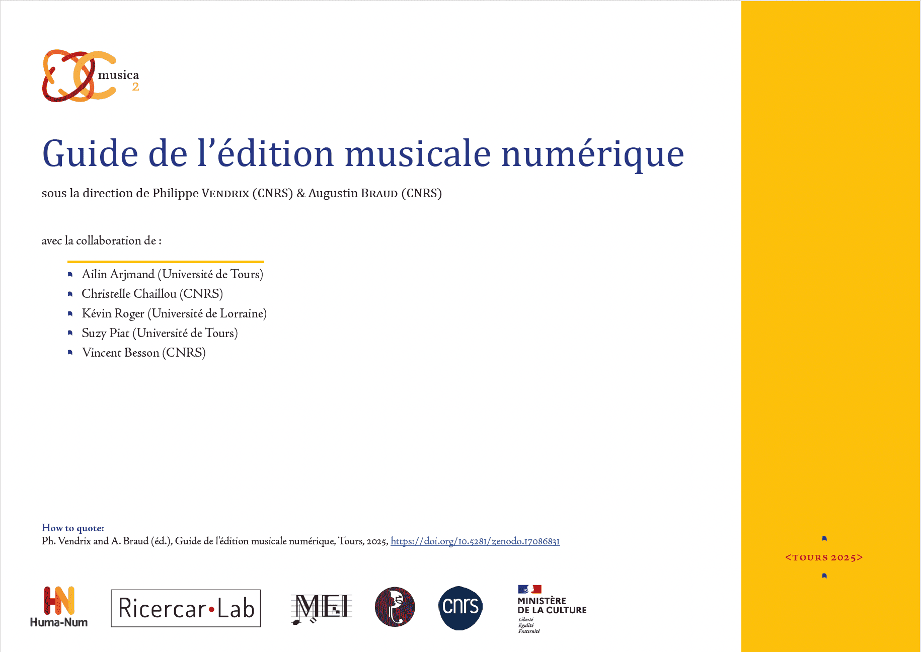 Guide de l'édition musicale numérique}