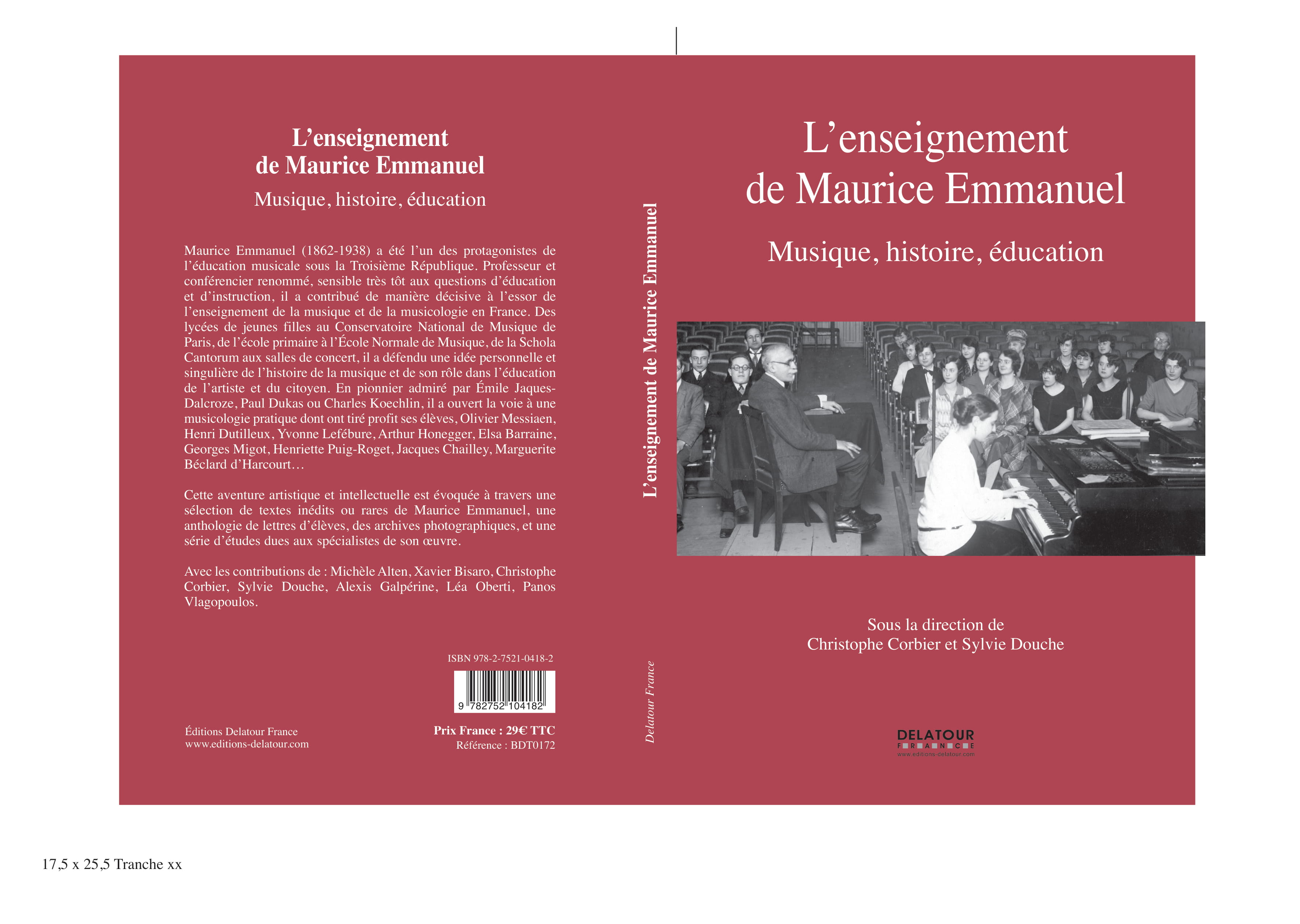 L'Enseignement de Maurice Emmanuel : musique, histoire, éducation}