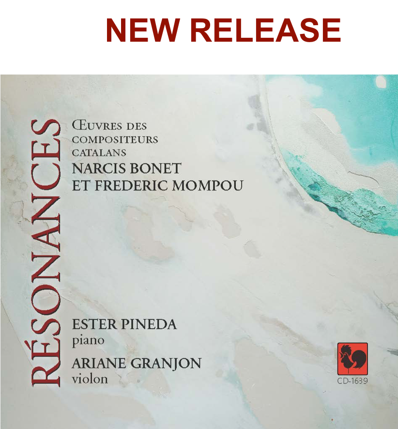 CD Résonances - Œuvres  de Narcis Bonet et Frederic Mompou}